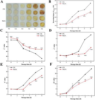Mechanism of exogenous methyl jasmonate in regulating the quality of fresh-cut Chinese water chestnuts